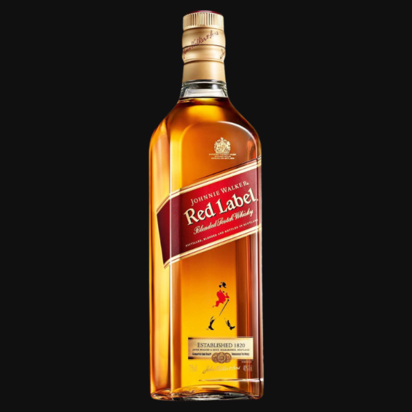 Jhonny red fondo negro Johnnie Walker Red Label 750 ml